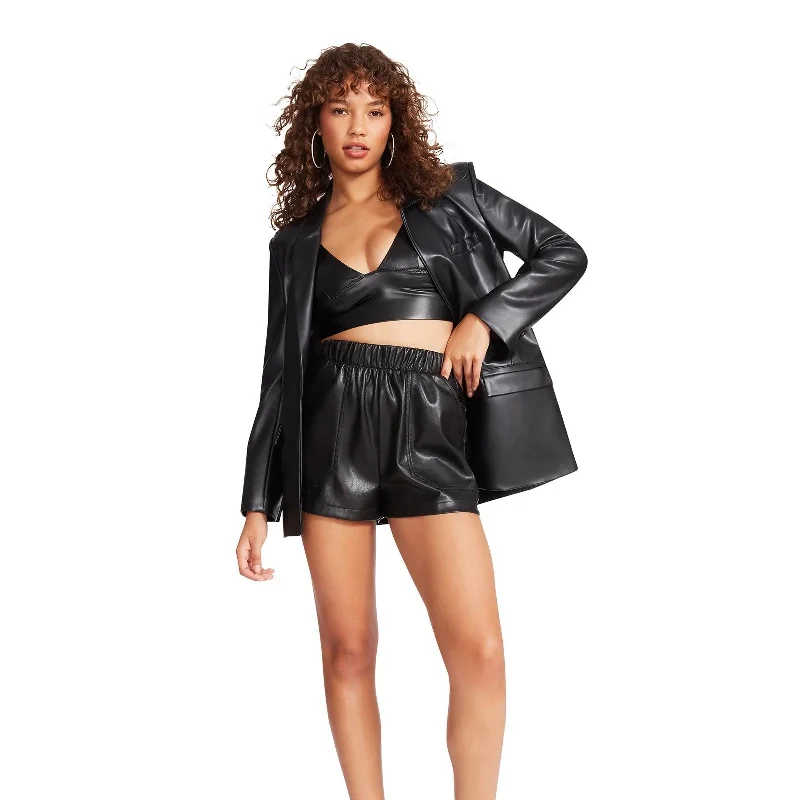 Faux The Record Short (Black)