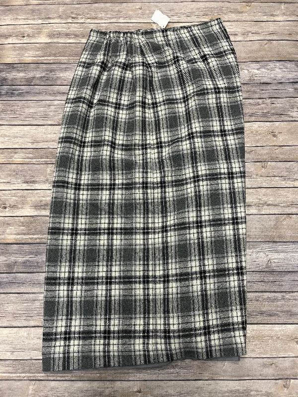 Skirt Maxi By Jessica London In Plaid Pattern, Size: 14