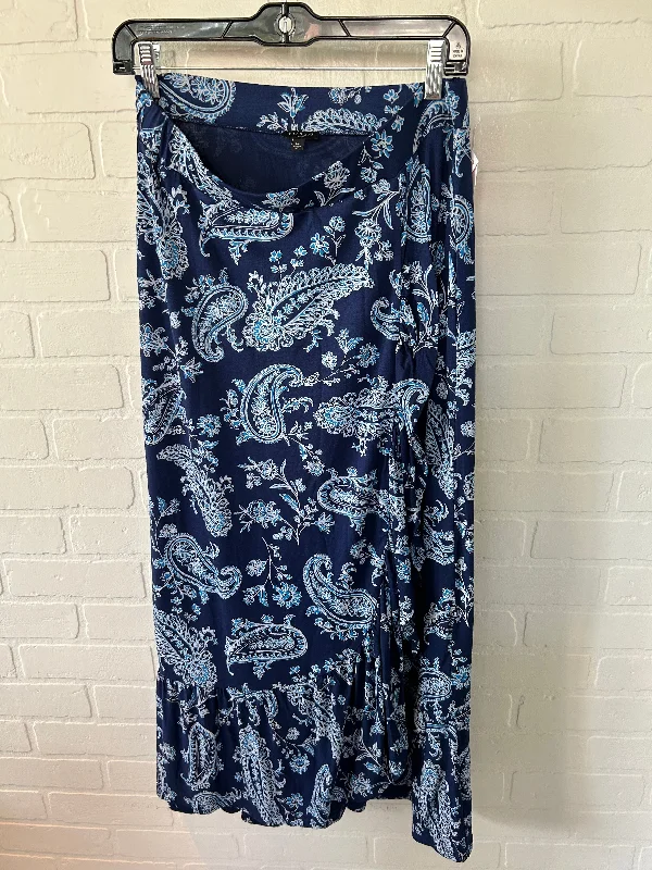 Skirt Maxi By Talbots In Blue, Size: 8petite