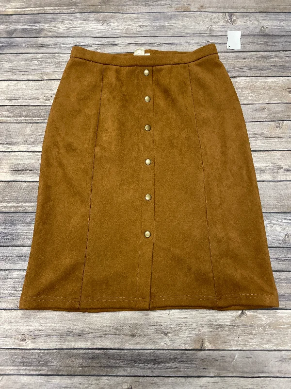 Skirt Midi By Retrology In Brown, Size: S