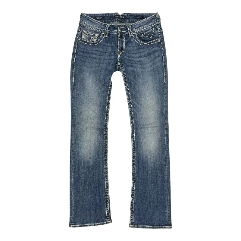 Jeans Boot Cut By Vigoss In Blue Denim, Size:4