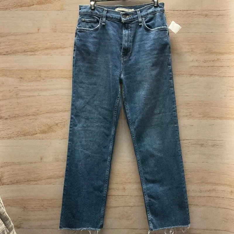 Jeans Cropped By Hudson In Blue Denim, Size: 6