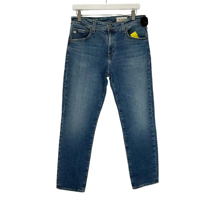 Jeans Straight By Ag Jeans In Blue Denim, Size: 6