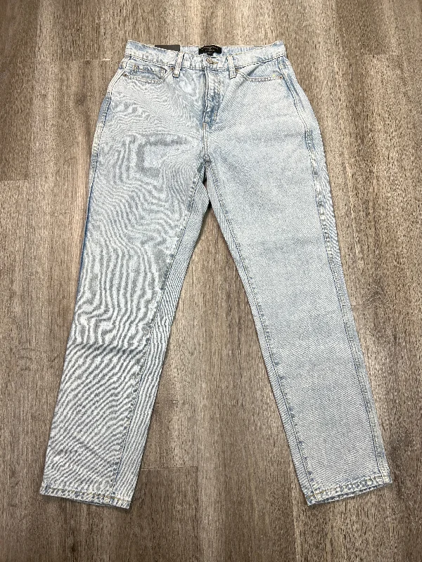 Jeans Straight By Banana Republic In Blue Denim, Size: 4