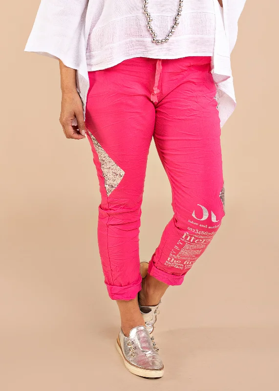 Oria Pant in Raspberry Sorbet