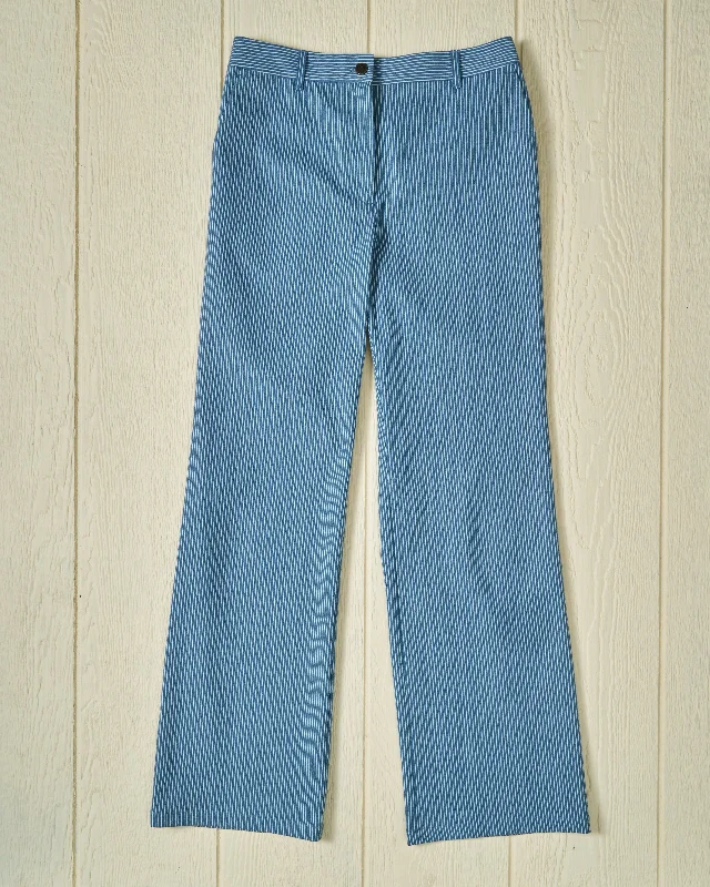 Women's Relaxed Pant in Railroad Stripe