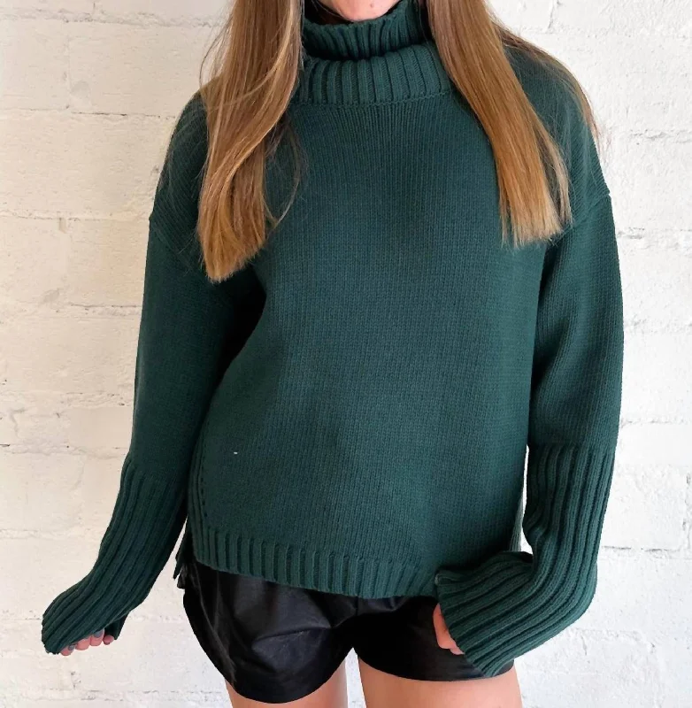 Alpine Forest Sweater In Green