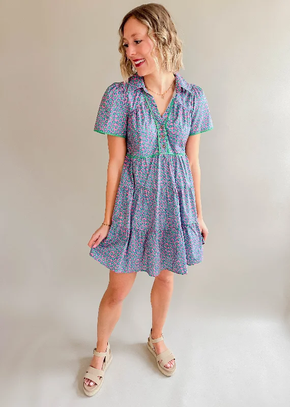 The Katiya Button Dress (Green)