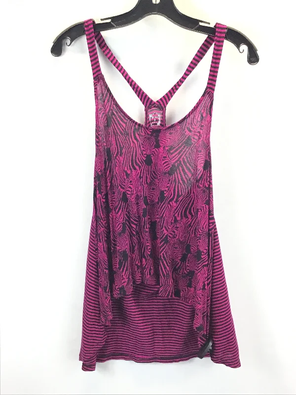 Black & Pink Top Sleeveless Decree, Size M