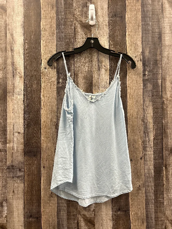 Blue Denim Top Sleeveless Versona, Size M