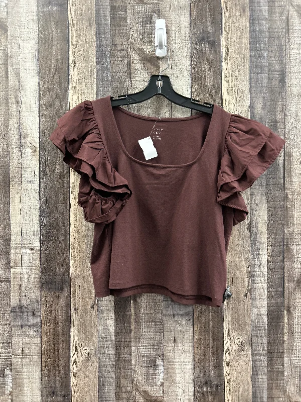 Brown Top Sleeveless A New Day, Size Xl