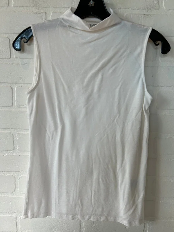 Cream Top Sleeveless Garnet Hill, Size Xs