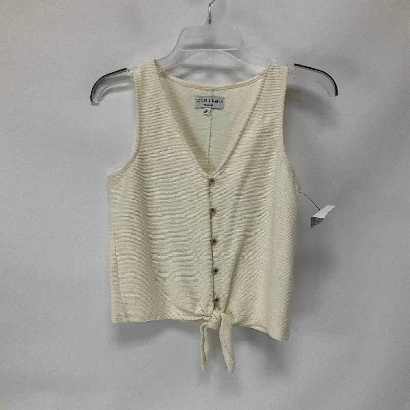 Cream Top Sleeveless Madewell, Size Xs