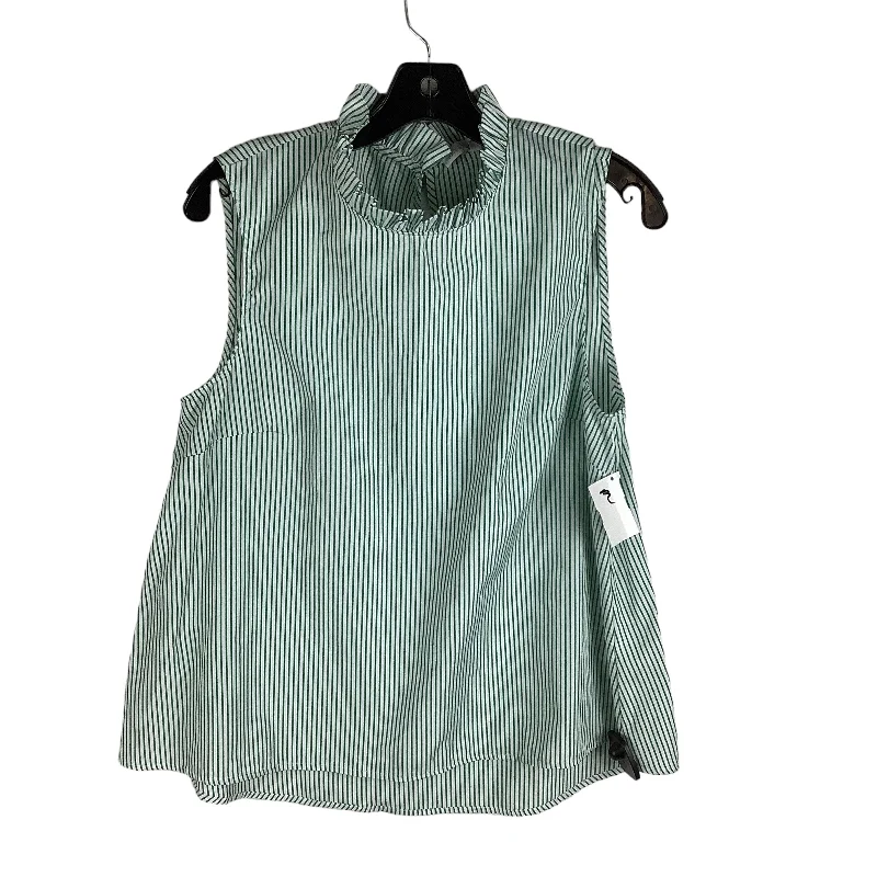 Green Top Sleeveless Preston And New York, Size 6