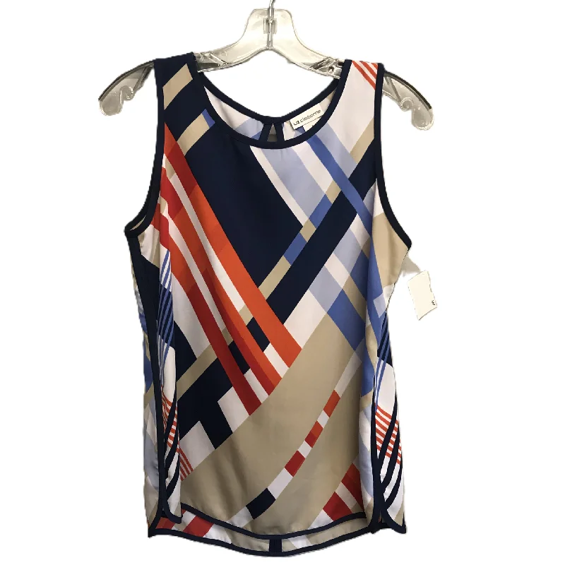 Multi-colored Top Sleeveless By Liz Claiborne, Size: S