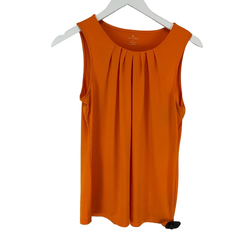 Orange Top Sleeveless Worthington, Size S