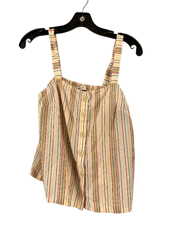 Striped Pattern Top Sleeveless Madewell, Size S