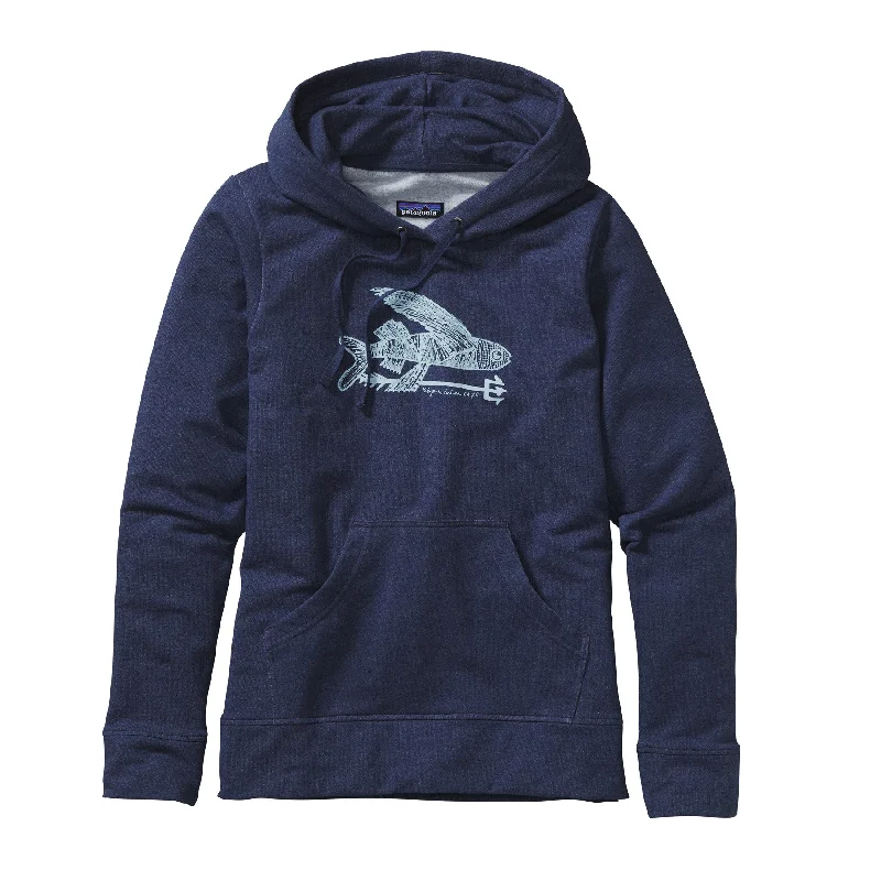 W's Illustrated Flying Fish Midweight Pullover Hooded Sweatshirt