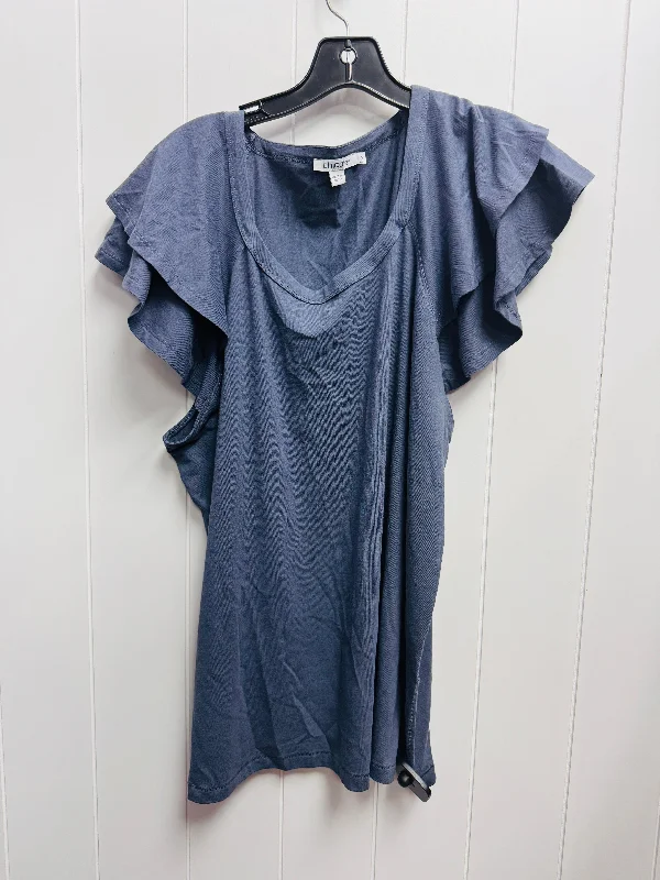 Top Short Sleeve By Chicos In Grey, Size: Xl