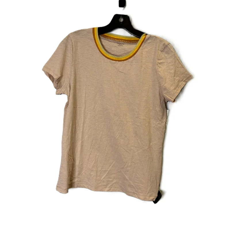 Top Short Sleeve By Madewell In Beige, Size: M