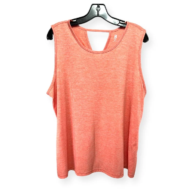 Orange Athletic Tank Top Ideology, Size 2x