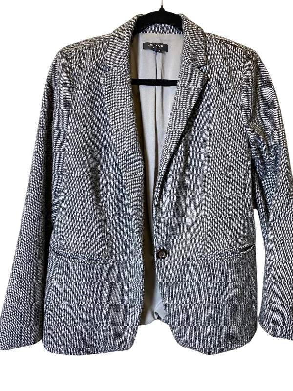 Blazer By Ann Taylor In Grey, Size: L