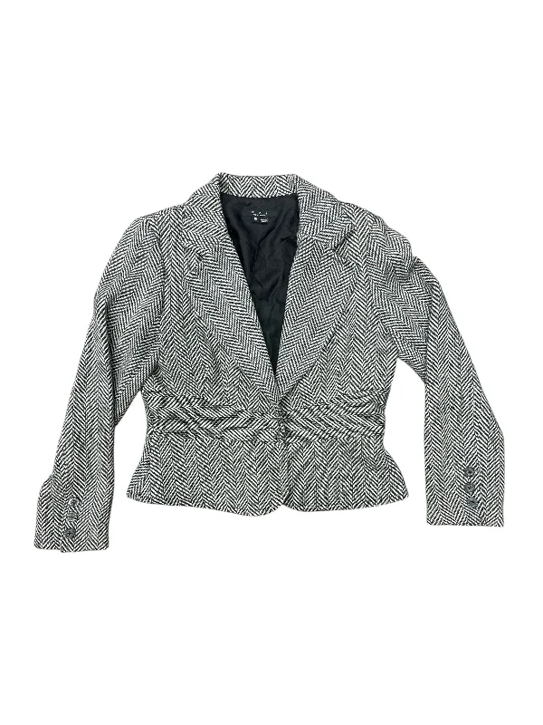 Blazer By Eci In Black & Cream, Size: L