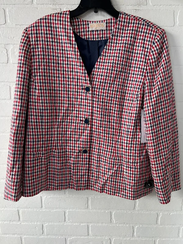 Blazer By Pendleton In Blue & Red & White, Size: 1x