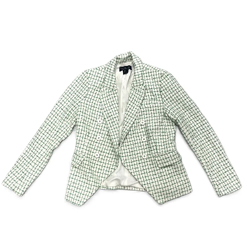 Blazer By Rachel Zoe In Green & White, Size: S