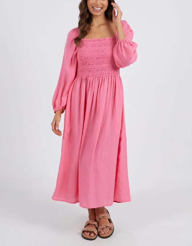 Dusk Midi Dress - Pink Lemonade