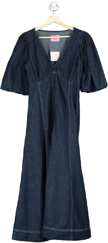 Kate Spade Blue Denim Jumpsuit UK 6