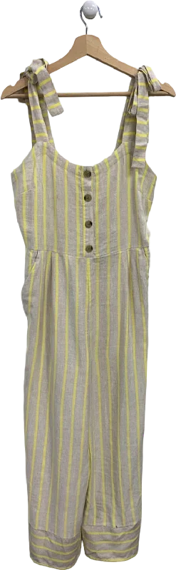 Loft Yellow Stripe Jumpsuit UK S