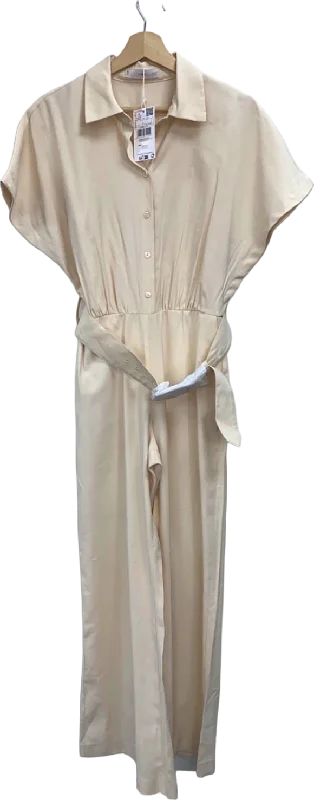 Mango Beige Jumpsuit S