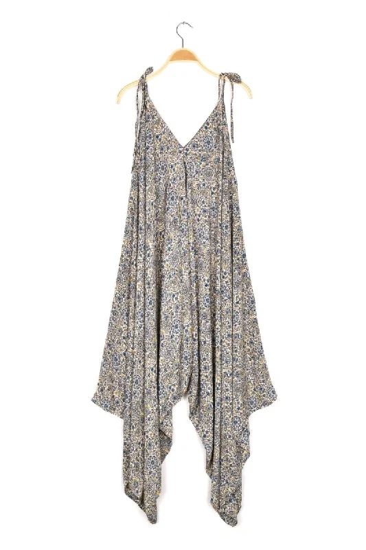 Tie Shoulder Printed Jumpsuit - Multiple Prints Available!